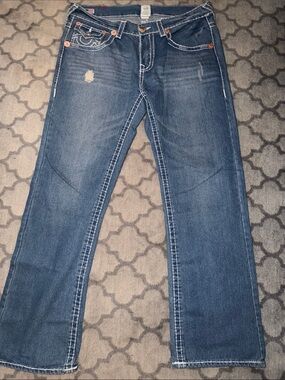 True Religion Medium Blue Jeans with Red Label